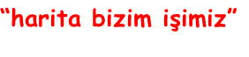 “harita bizim işimiz”